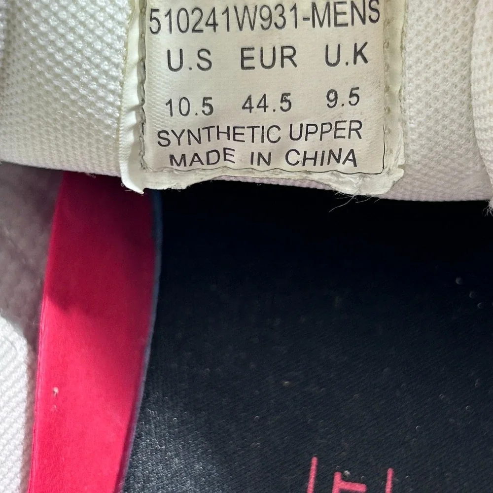 Levi's Mens Sneakers Size 10.5 White Lance Perforated Faux-Leather Low Top Skate